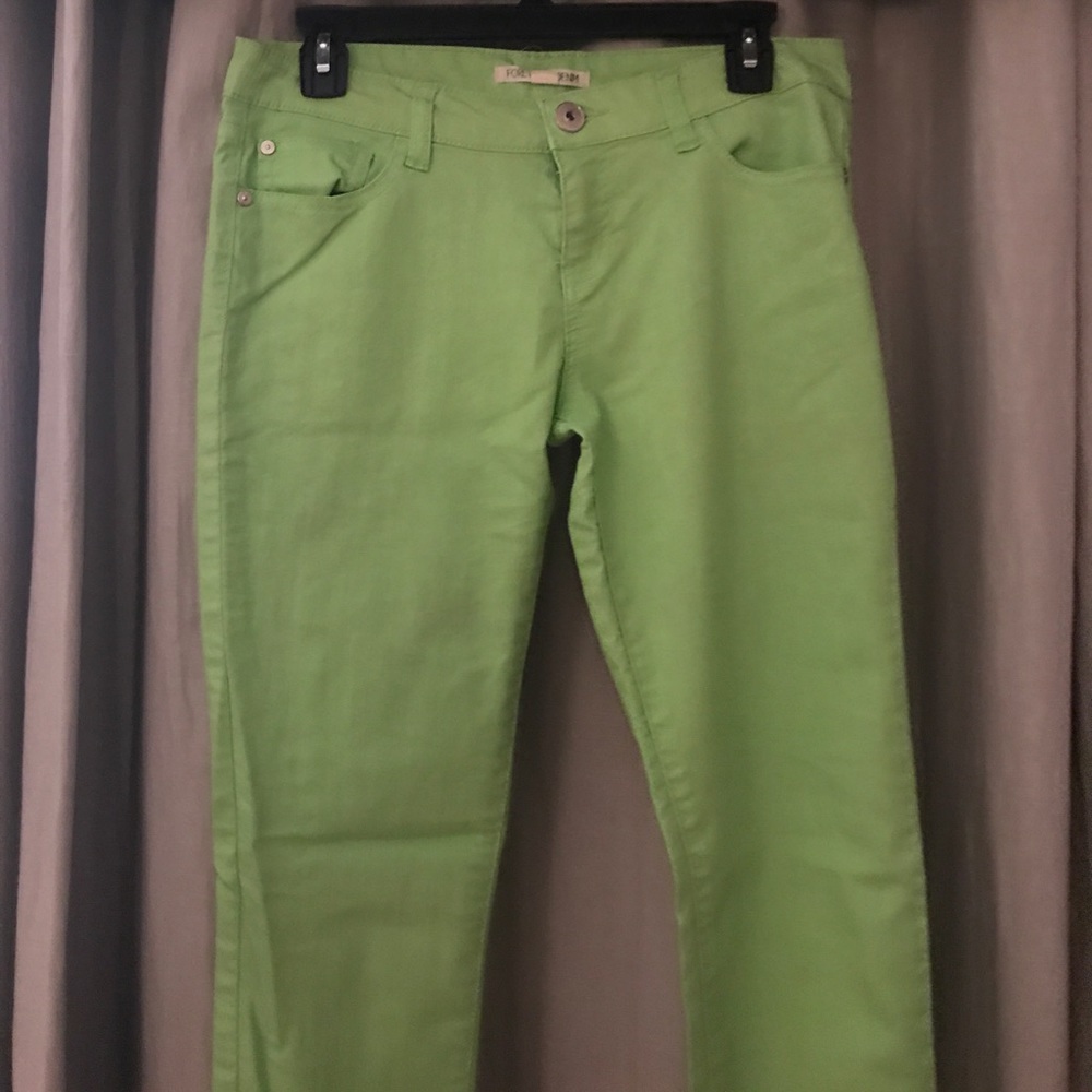 Lime green jeans